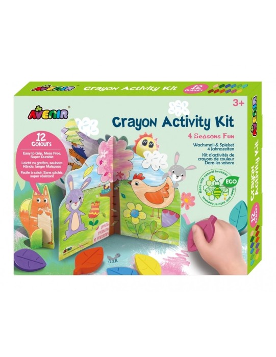 Avenir - Κουτί με 12 Κραγιόν Crayon Activity 4 Seasons