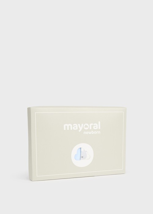 Mayoral Σετ 2 πιτζαμάκια ECOFRIENDS με σαλιάρα 12-02628-094 Cielo
