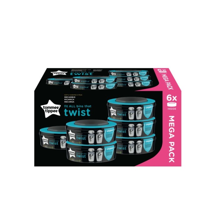 Tommee Tippee Twist Click Ανταλλακτικές σακούλες 6τμχ 