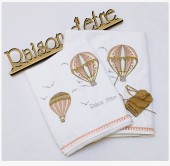 Raison D’etre Σετ πετσέτες Hot Air Balloon Ροζ  - pigibebe.gr