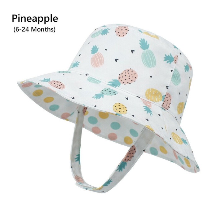 Παιδικό Καπέλο Bucket Διπλής Οψης 6-24 Μηνών για Αντηλιακή Προστασία UPF 50+