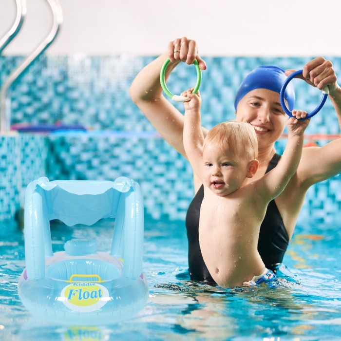 Summer Joy Παιδικό Σωσίβιο Swimtrainer με Μήκος 70εκ. και Σκίαστρο για 3 Ετών και Άνω 