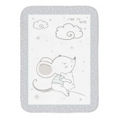 Kikka Boo – Κουβέρτα Αγκαλιάς Fleece  80x110cm - Grey Joyful Mice - pigibebe.gr