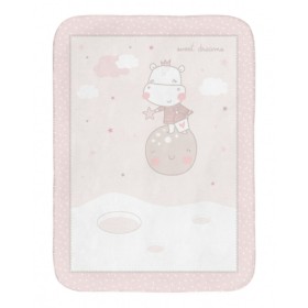 Kikka Boo – Κουβέρτα Αγκαλιάς Fleece  80x110cm - Pink Hippo Dreams