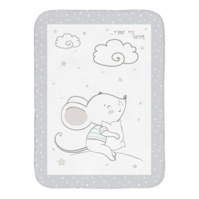Kikka Boo – Κουβέρτα Αγκαλιάς Fleece  80x110cm - Grey Joyful Mice