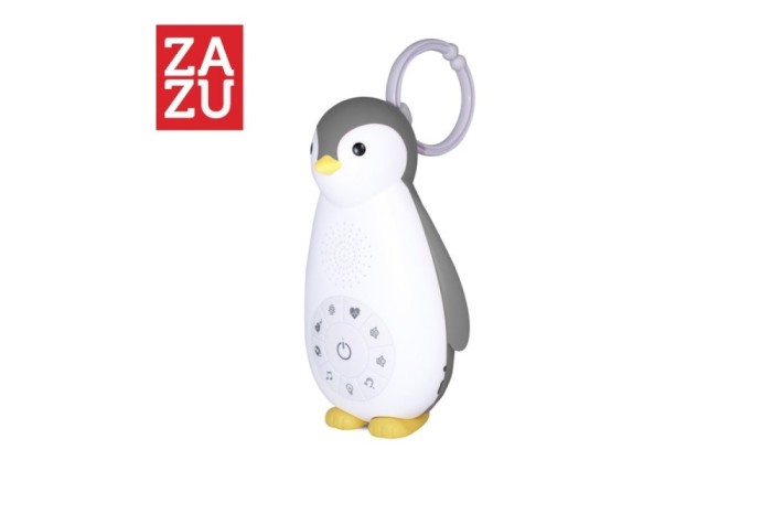 Zazu ZOE Πιγκουίνος νανουρίσματος, Συσκευή με Bluetooth και φως νυκτός Grey 