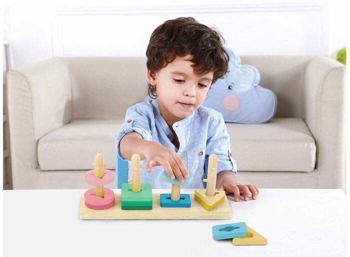 EliNeli Montessori Εκπαιδευτικό Κουτί σετ Παιχνιδιών για Μωρά 25-36 μηνών