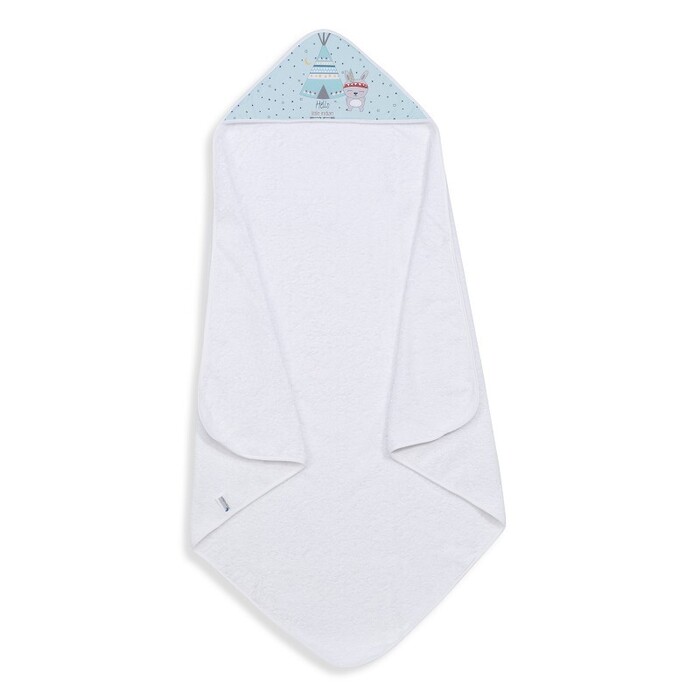 Interbaby Tipi Oso Μπουρνούζι Κάπα Σετ Με Λαμπάκι Νυκτός White/Green NU1202-13