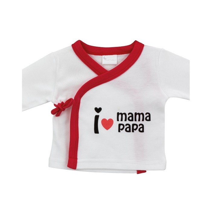 Interbaby I Love Mama-Papa Σετ Δώρου 4 τμχ (0-6 μηνών) Red
