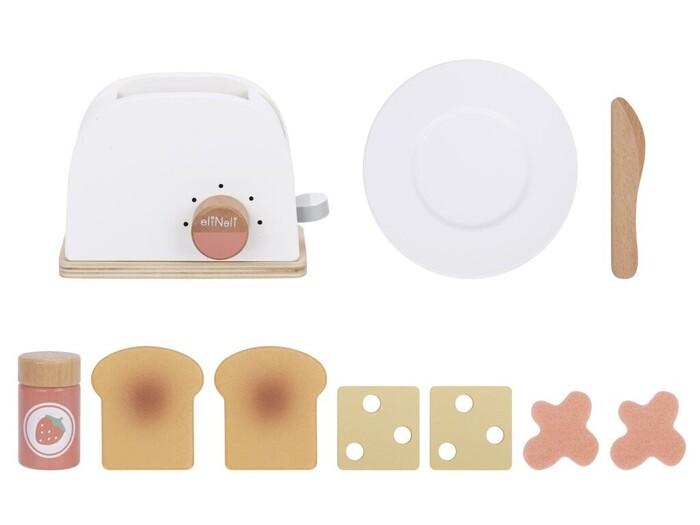 Eli Neli Montessori Toaster Set Ξύλινη Παιδική Τοστιέρα