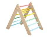 Eli Neli Montessori Pikler Pastel Σετ Τρίγωνο Και Ράμπα Διπλής Όψης με Επιφάνεια Αναρρίχησης