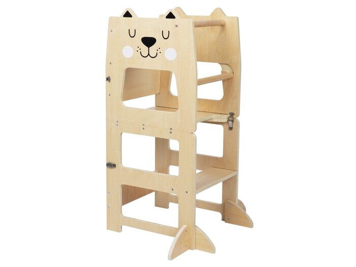 EliNeli Montessori Ξύλινος Πύργος Εκμάθησης 4-σε-1 Lion