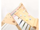 Eli Neli Montessori Pikler Color Σετ Τρίγωνο Και Ράμπα Διπλής Όψης με Επιφάνεια Αναρρίχησης