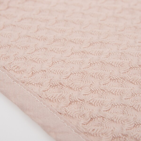 Κουβέρτα Πικέ από Οργανικό Βαμβάκι 95x75εκ.Dusty Pink