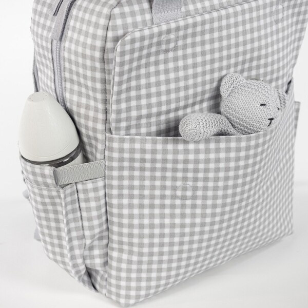 Τσάντα Αλλαξιέρα Backpack I Love Vichy Grey